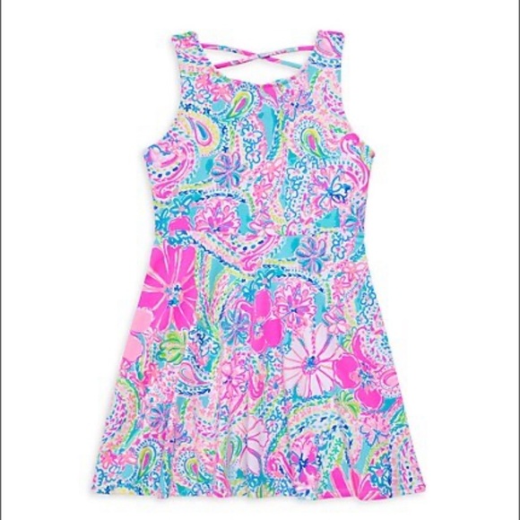 Lilly Pulitzer Other - NWT Lilly Pulitzer Kids Neon Floral Carice Dress | 12